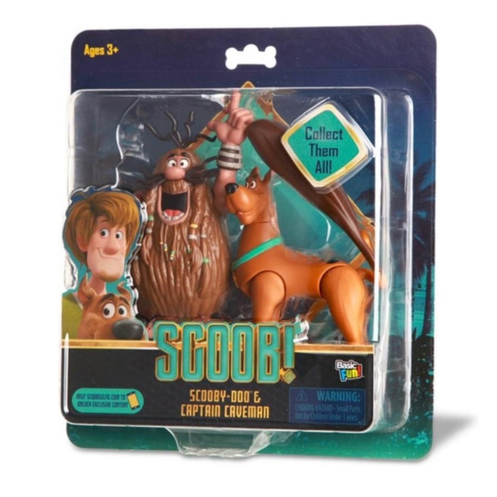 Basic Fun Scoob! 6" Action Figures 2 Pack - Scooby Doo and Captain Caveman - Picture 4 of 8